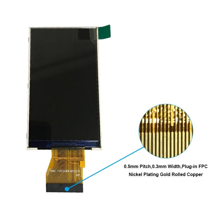 FCC 3 Inch TN Lcd Display / 240*960 Spi Tft Lcd Display