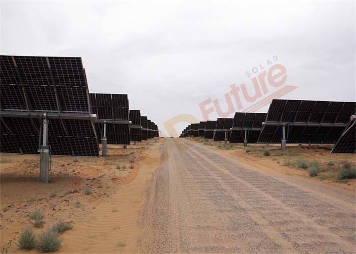 0.5kWh 1 Axis Solar Tracker 18m/S Wind Speed Sun Tracking Solar System