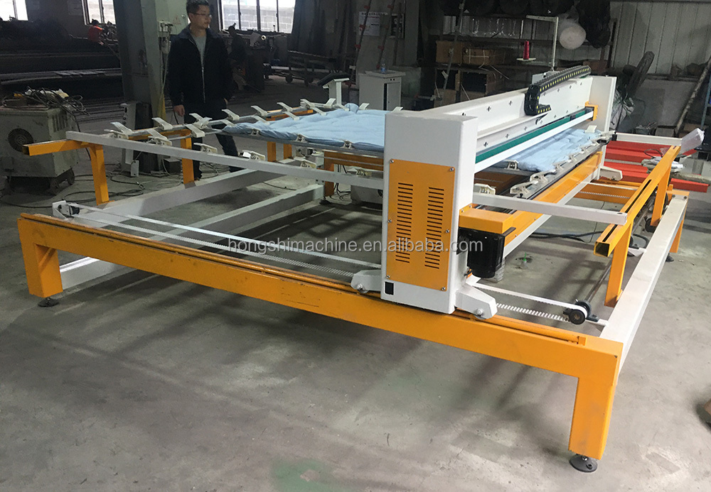 Computerized quilt making equipment high speed duvet sewing machine single needle bedsheet quilting machine