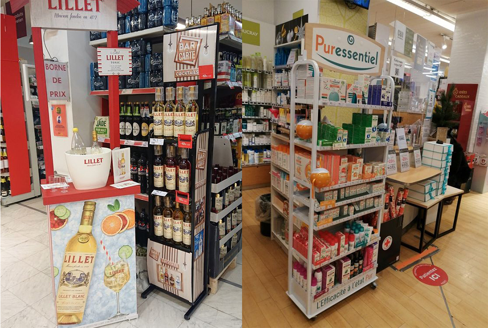 Supermarkets Air Conditioner Display Stand Metal Electrical Customized Display Stands
