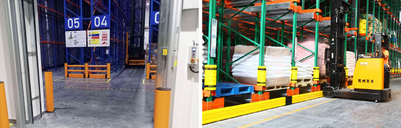 Flexible Pedestrian Barrier  Anti-Collision Guardrails Warehouse Safety Barrier Traffic Guardrails