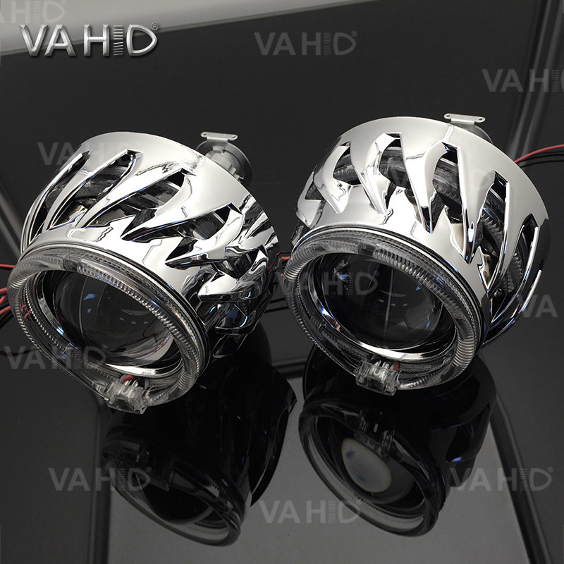 CH13 2.5inch Round double Crystal angel eye Bixenon Car hid xenon projector kit