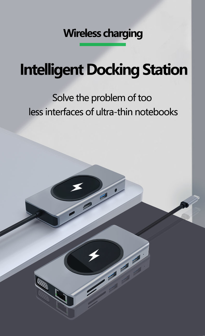 Multi-Port Data Transfer Adapter Hub 11 in one Up To 5Gbps Transfer Speed Supports Many Ports