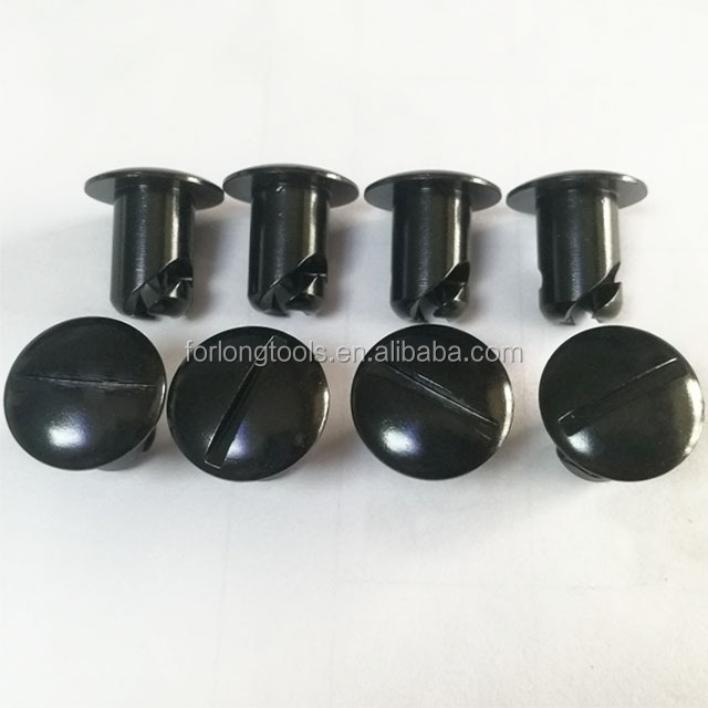 Universal Car Fitment Sprint Car Black DZUS Buttons 7/16"X .500" Aluminum Stock for Unmatched Performance and Durability