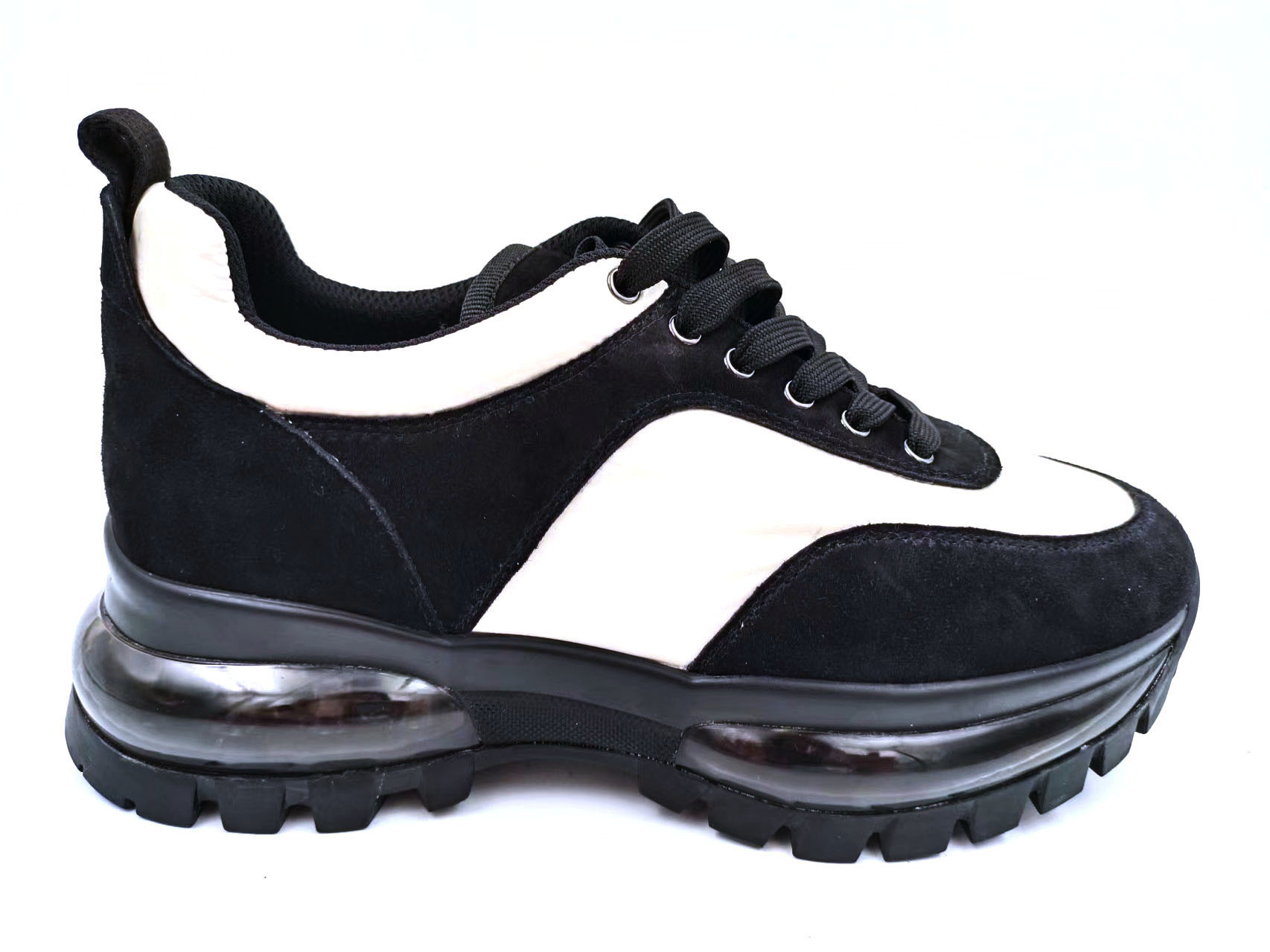 Stylish Womans Trainers , Ladies Flat Trainers Comfortable With Textile Upper Material