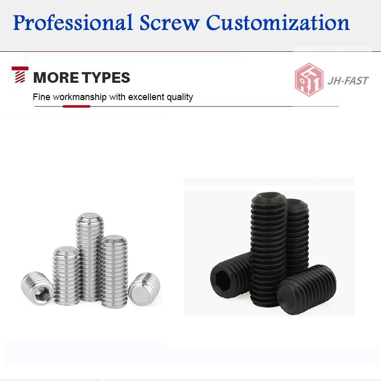 Black Finish Socket Head Set Screw for Door Handle DIN913 Fast EMS Shipping