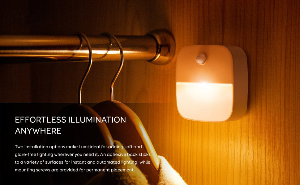 Battery-Powered Motion-Sensing LED Stick-Anywhere Nightlight