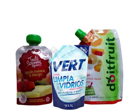 Stand Up 250Ml 500Ml 1.1L Mango Banana Juice Drink Packing Reusable Food Pouch