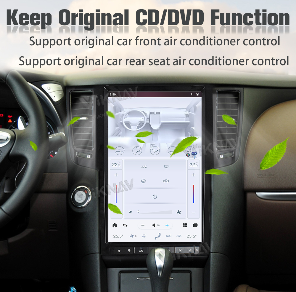 Viknav Car Radio For Infiniti FX35 QX70 (2009-2013)14.4 inch Multimedia Player Stereo Latest Tesla GPS Navigation