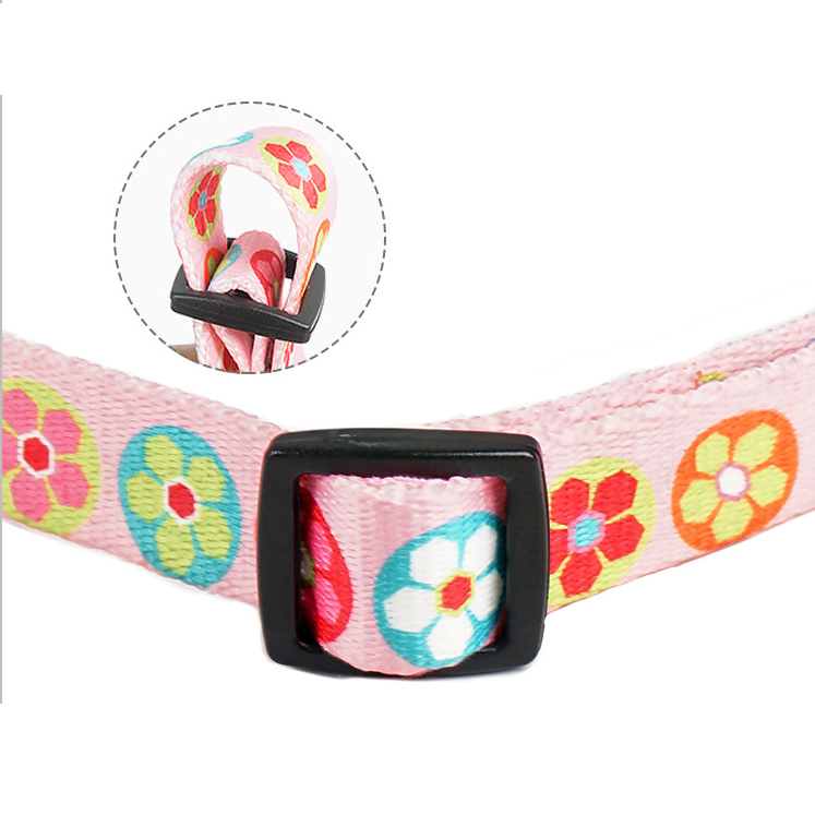 Eco Friendly Polyester Dog Leash Collar Set Sublimation Harness Collar And Lead Set