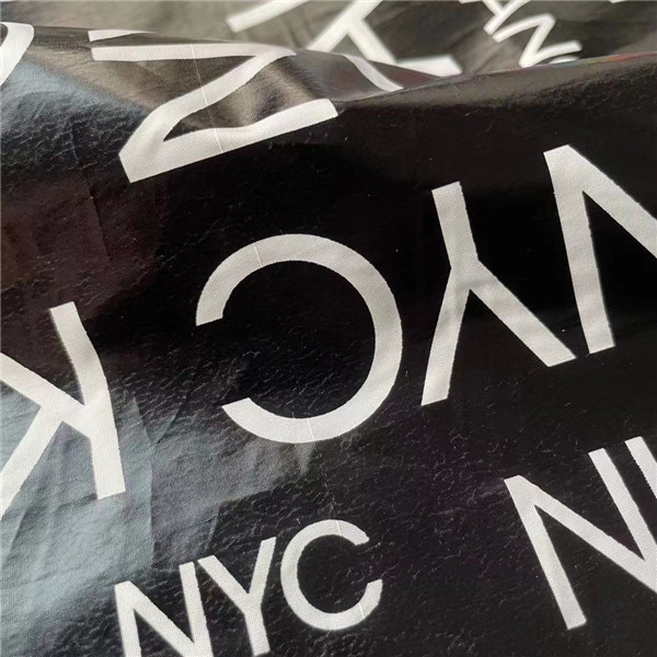 Black Waterproof Winter Jacket Fabric 80GSM 50D 50D 150CM 100% Polyester