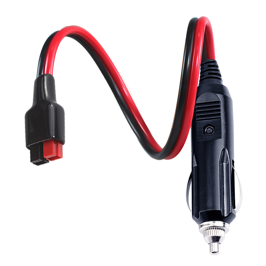 Solar Power Cable Cigarette Lighter Male To 15A Andersons Plug Solar Panel Power Cable