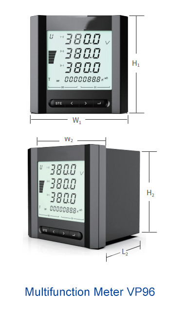 VP96 IEC62053-23 65Hz Digital Multifunction Meter