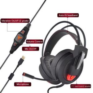 Buy cheap Virtual reality 7 dot 1 Surround Sound Game Headphones Computer Gaming Headset product