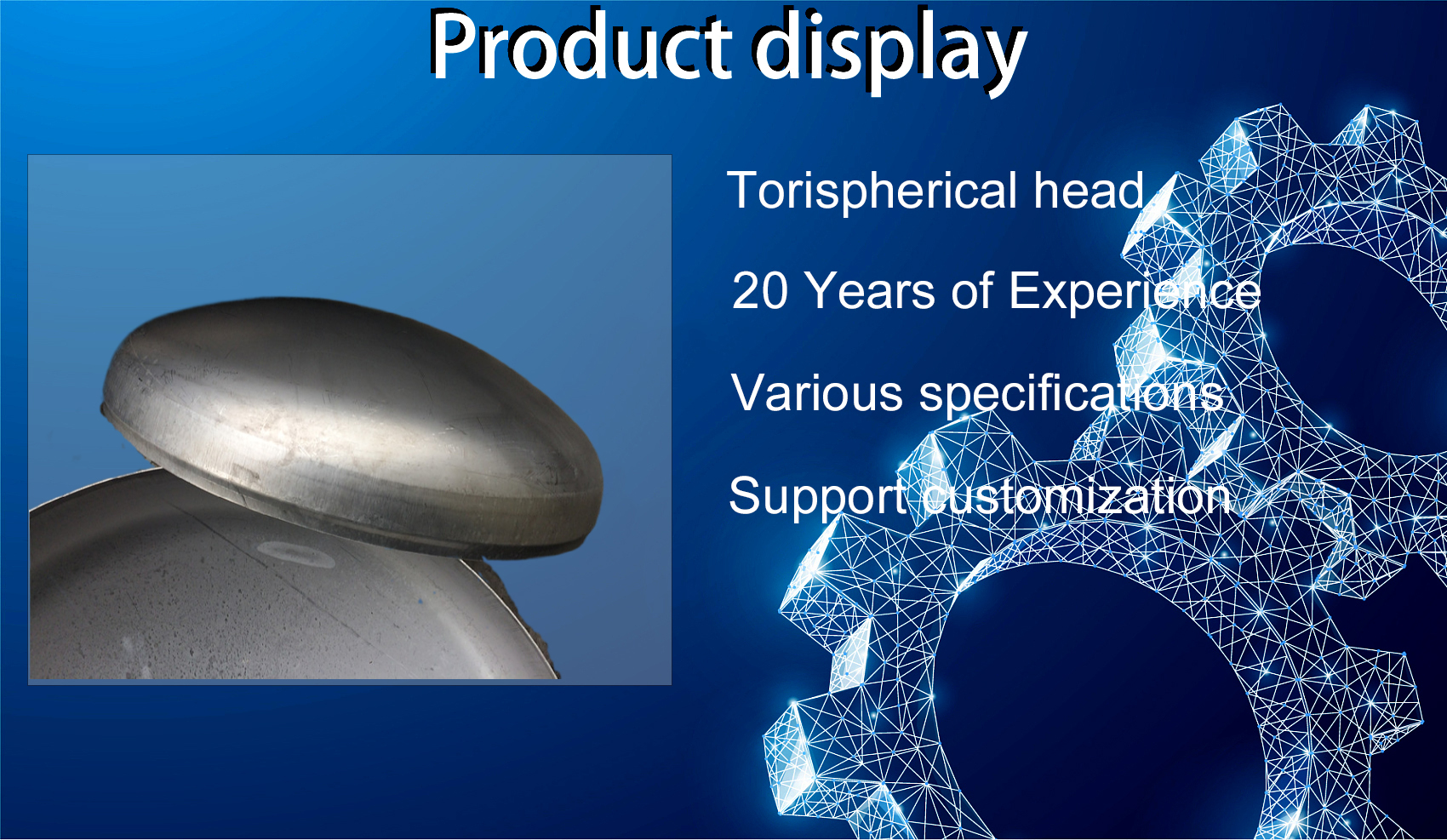Welded Tank Heads for Pressure Vessels Elliptical Ellipsoidal and Torispherical Shapes