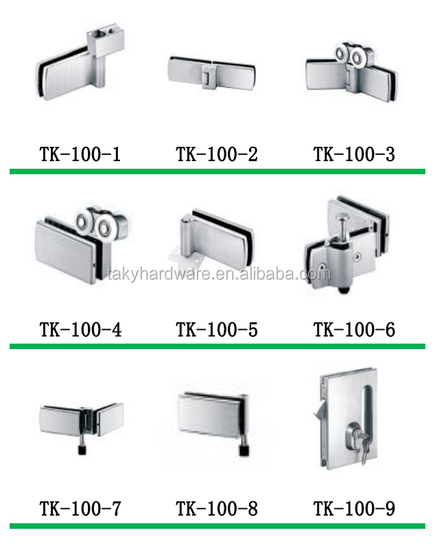 Design Folding Glass Barn Door Stainless Sliding System for Normal Finish Satin/Polish