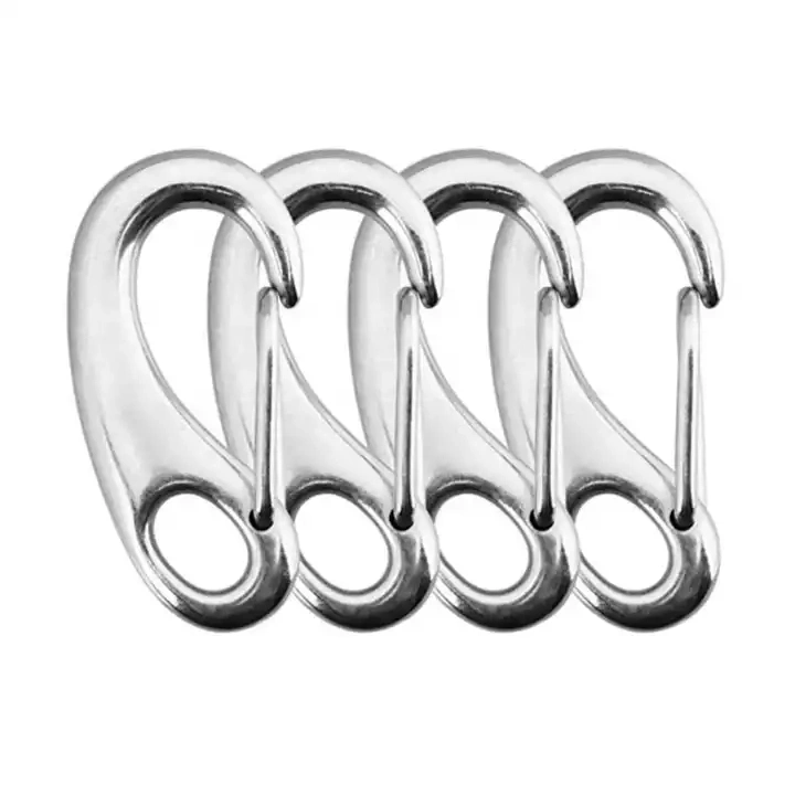 Customized Stainless Steel Egg Shaped Spring Clip Hook
