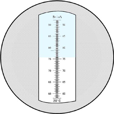 Easy Calibrate Handheld Brix Refractometer Large Display Scale Durable