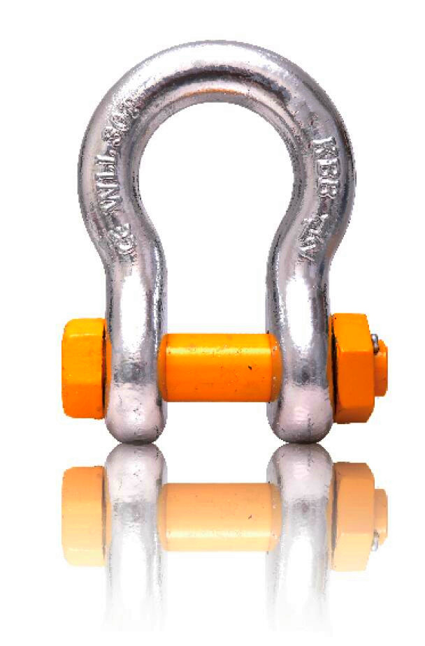 Galvanized Steel WLL 30 Tonne 1.5 Inch Shackle Bow Type