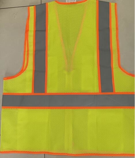 Red Mesh Safety Vest Light Type Mesh Work Vest With Velcro