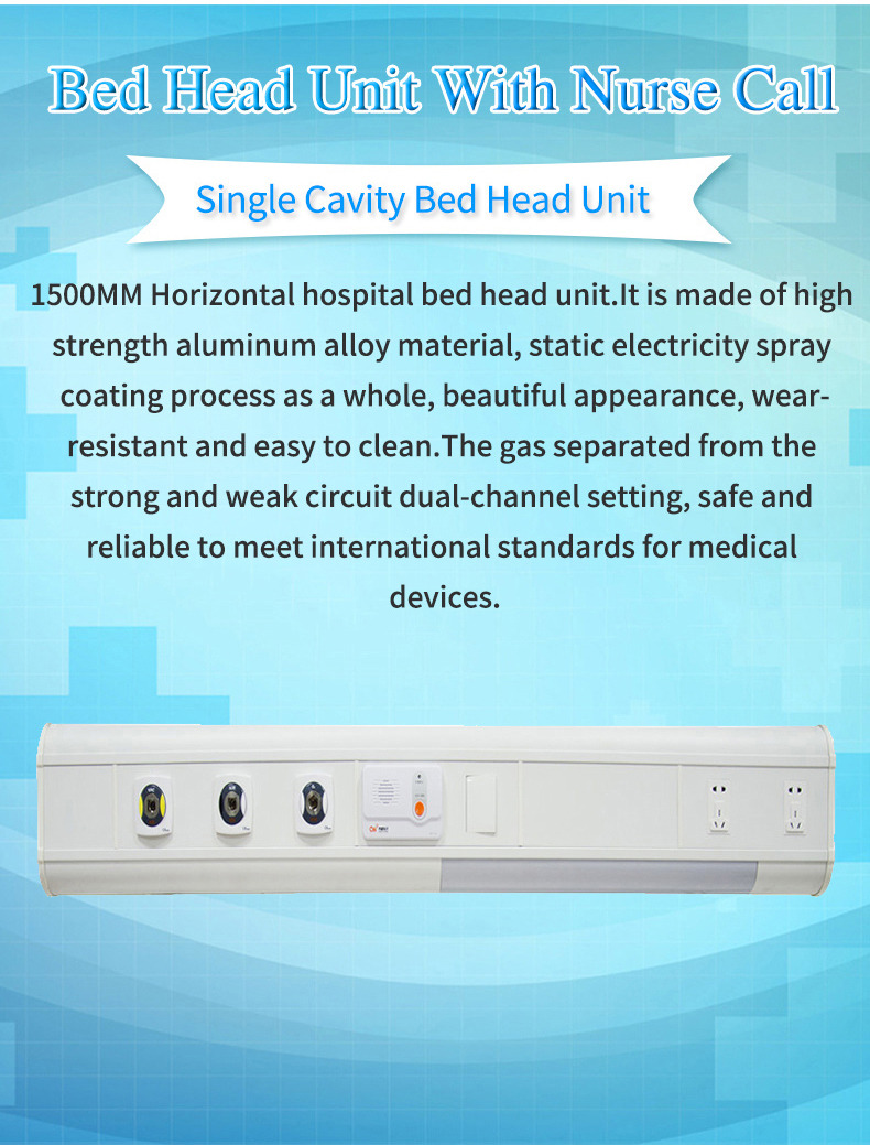 Ward Nursing Equipment Bed Head Console Panel Unit For Hospital