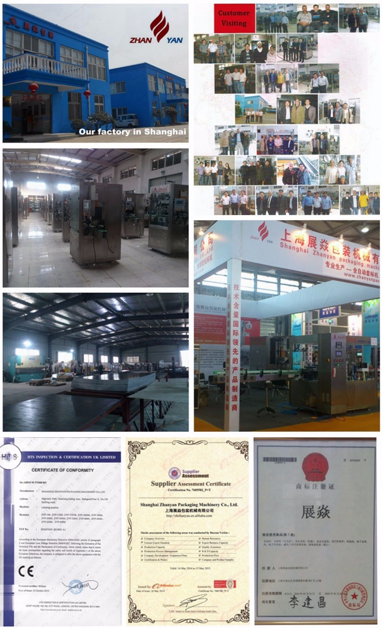 Automatic OPP BOPP hot melt glue bottle labeling packing machine available for round bottle can jar cap