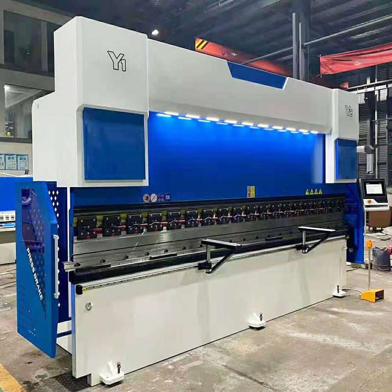 395mm Hydraulic CNC Press Brake Delem DA53T Blue White Bending Machine 8 Times/Min