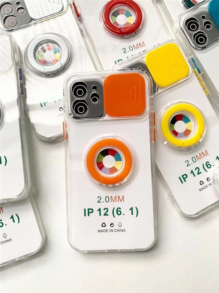 Anti Shock Camera Protection Finger Grip Phone Case For Iphone 11 12 Pro Max