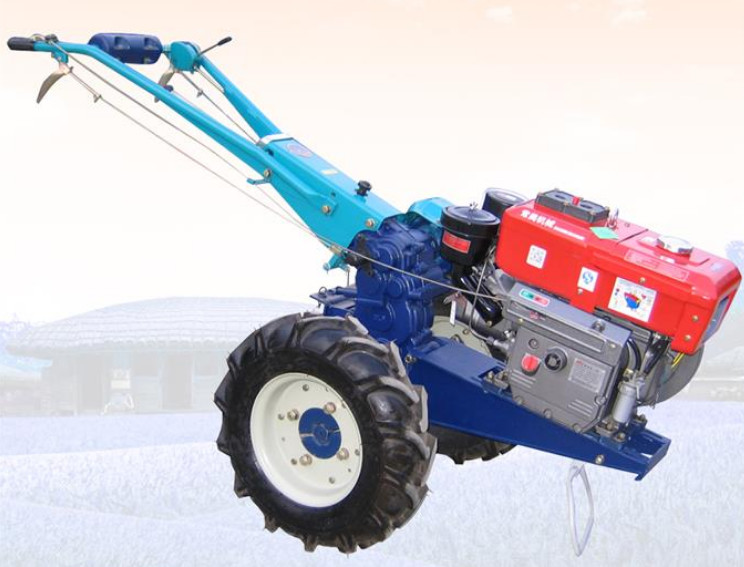 8hp Two Wheel Walk Behind Tractor , 5.88kw 2 Wheel Drive Tractor