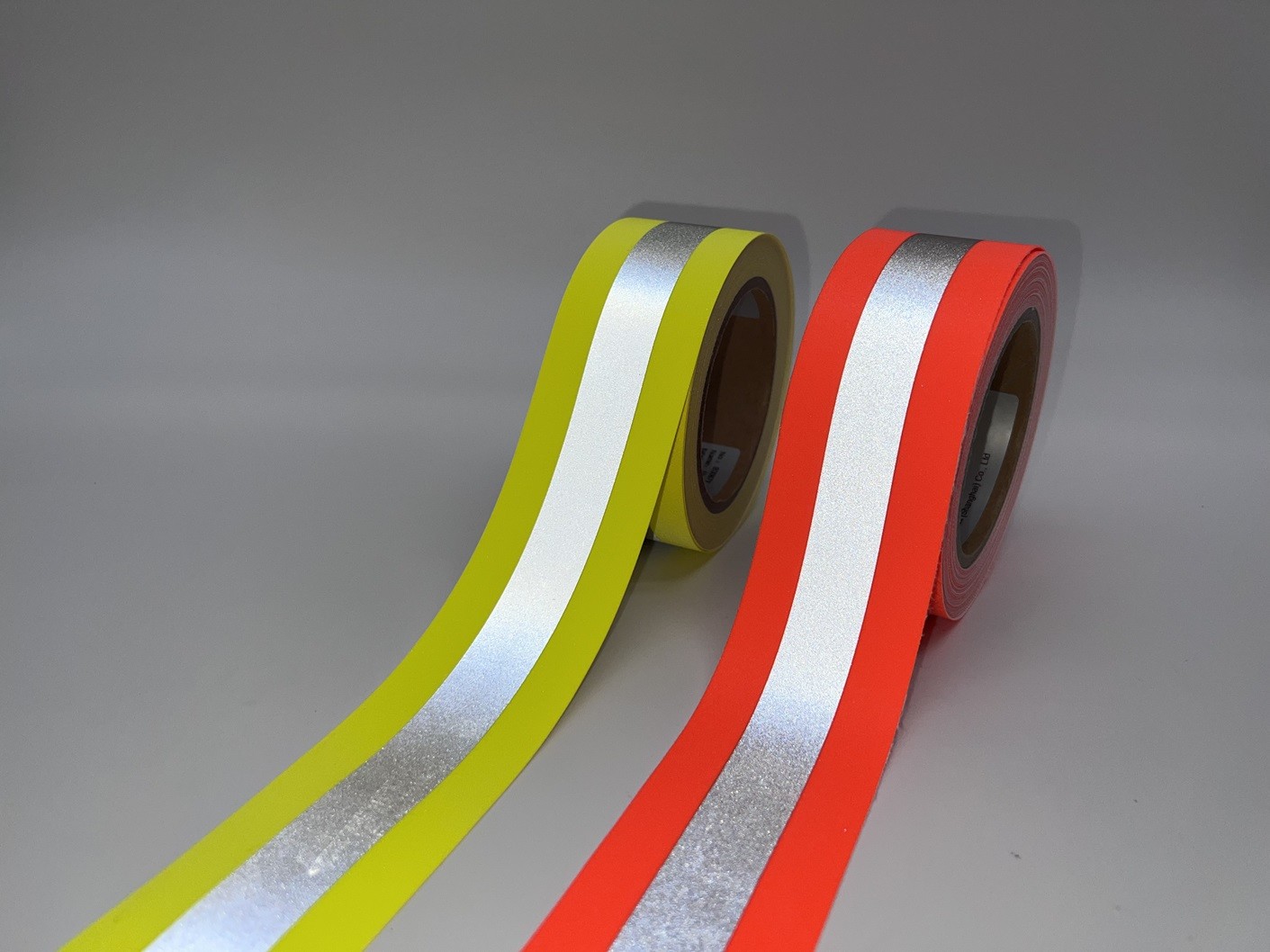 Silver Orange Fire Resistant Reflective Fabric Tape Applied To Firefighting Clothing