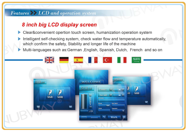 OEM ODM NUBWAY high quality best result SHR faster speed hair removal device