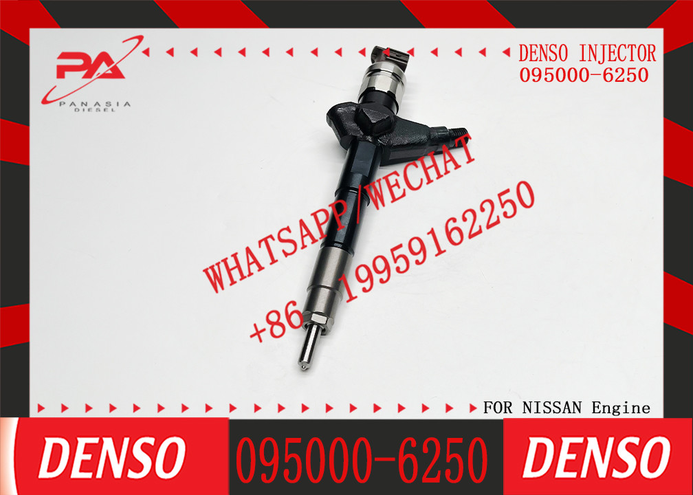 Good Quality Diesel Fuel Injector 095000-6250 Common Rail Fuel Injector Assy 16600-EB70A 16600-EB70D for Nissan Navara Engine