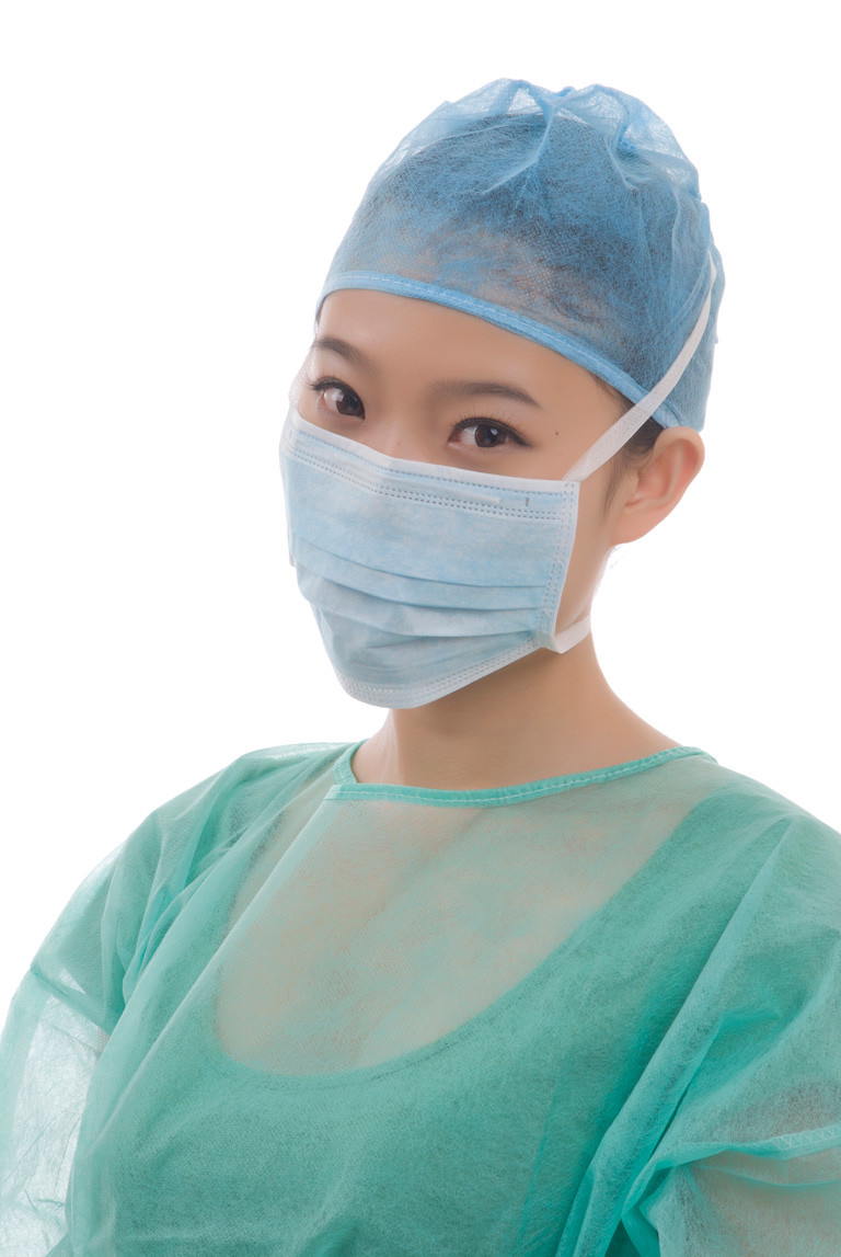 17.5x9.5cm Disposable Nonwoven Meltblown Tie On Face Mask For Medical Use