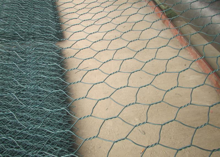 Hot Dip Galvanized PVC Coated Gabion Wire Mesh For Rock Walls