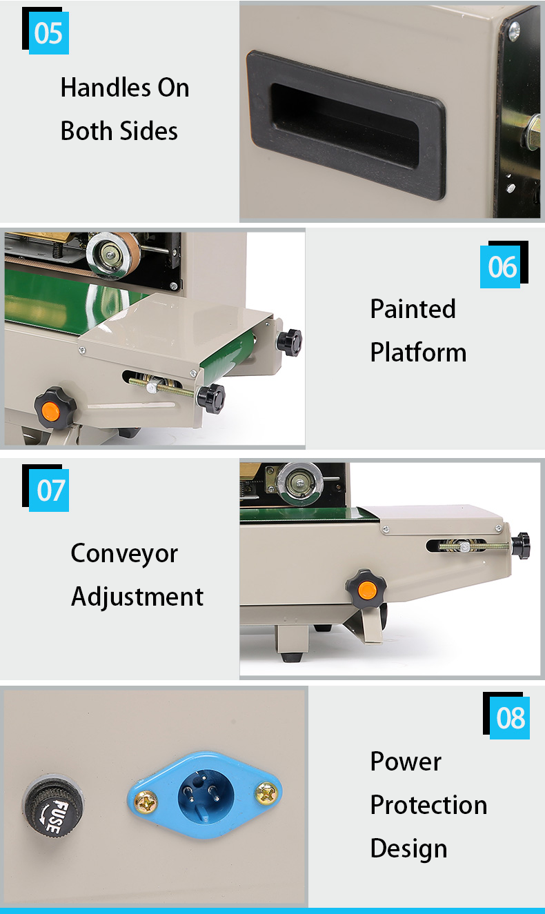 Plastic Bag Automatic Continuous Sealing Machine Electric Easy To Operate