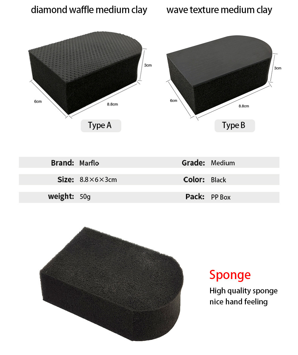 Environmentally Friendly Green Black Car Clay Block With Nano Clay Material
