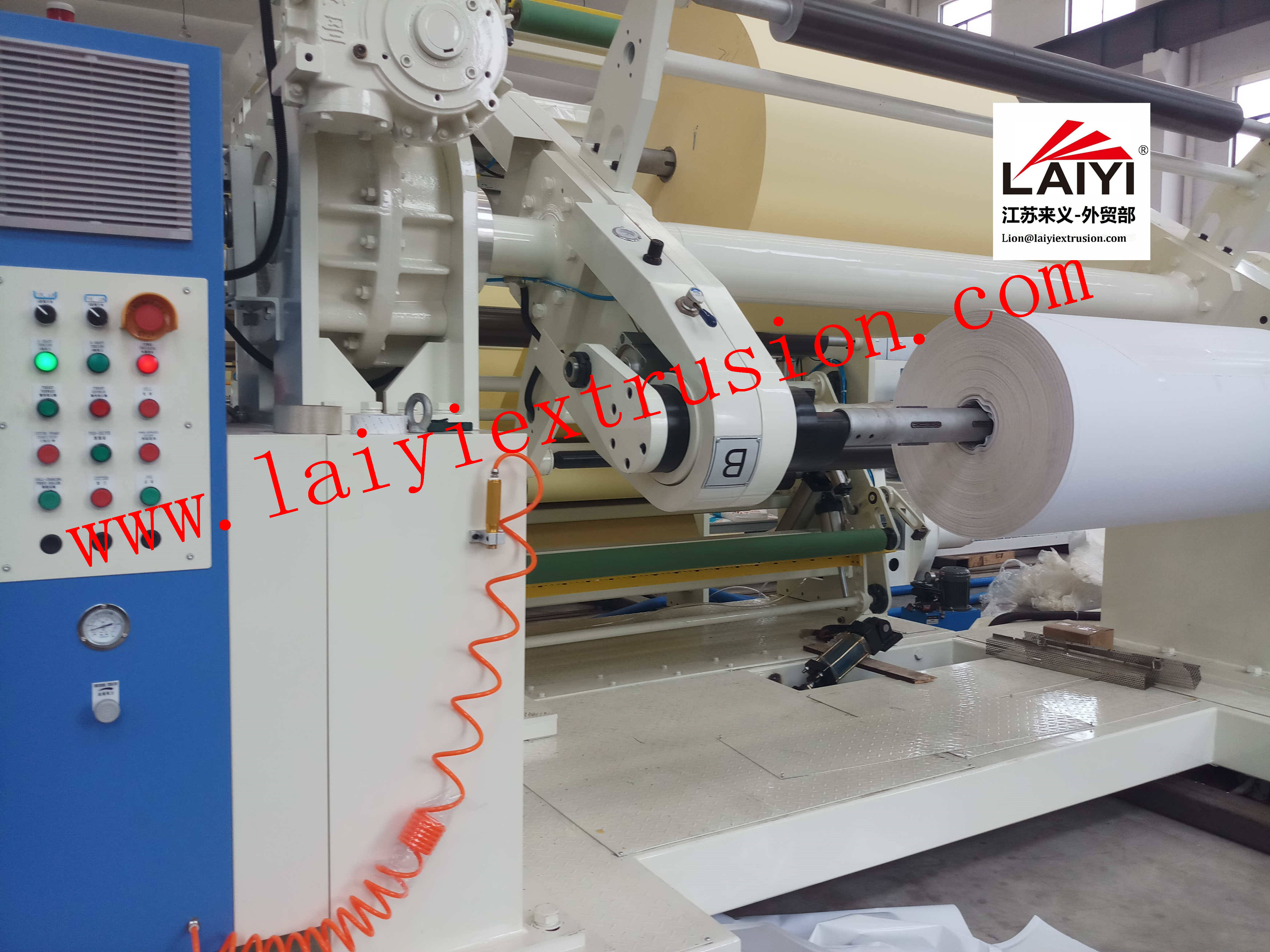 Customized Paper Sheet Lamination Machine Coated Resins Like LDPE/LLDPE/PP/EVA