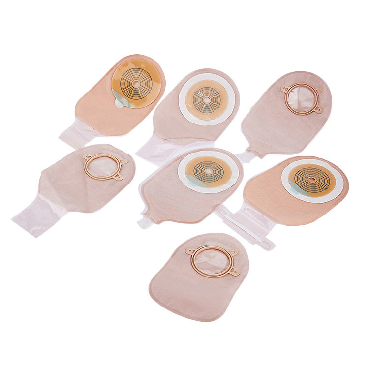 Medical Consumables One Piece Two Piece Colostomy Bag Disposable