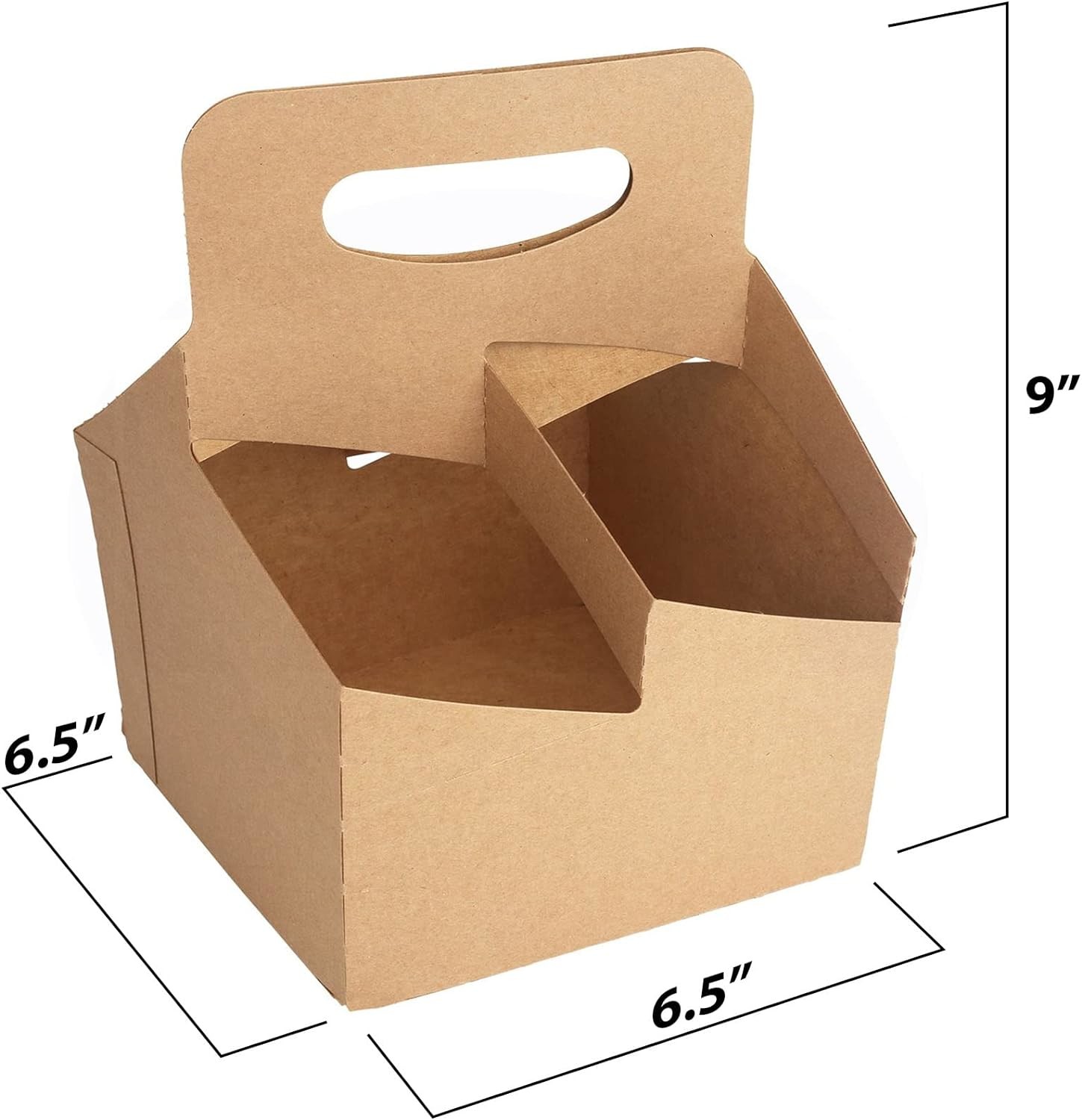 Kraft Drink Carrier With Handles Holds Up To 4 Cups Of 20 Oz. Each - Great For All Your Beverage Needs