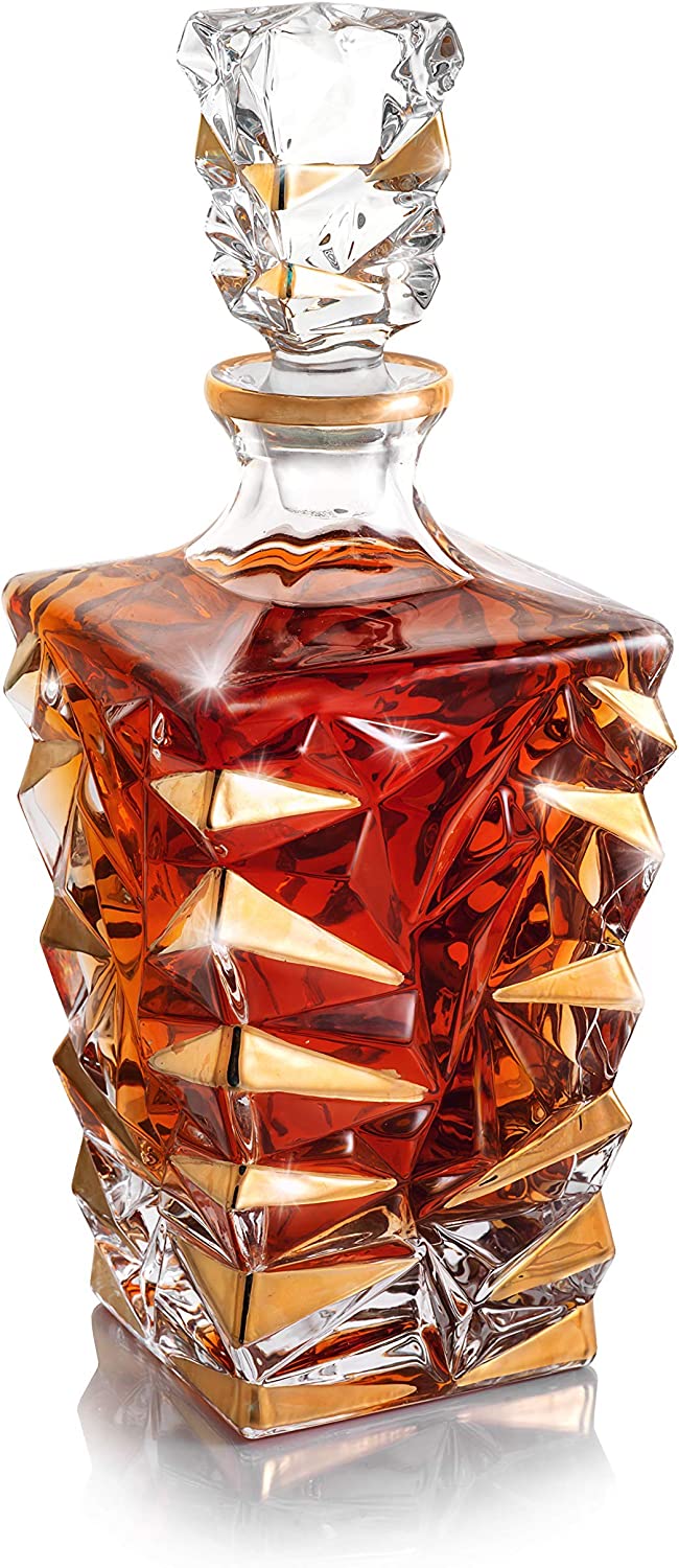 Liquor Vodka Whiskey Wine Round Stackable Glass Bottle with 750ml Capacity