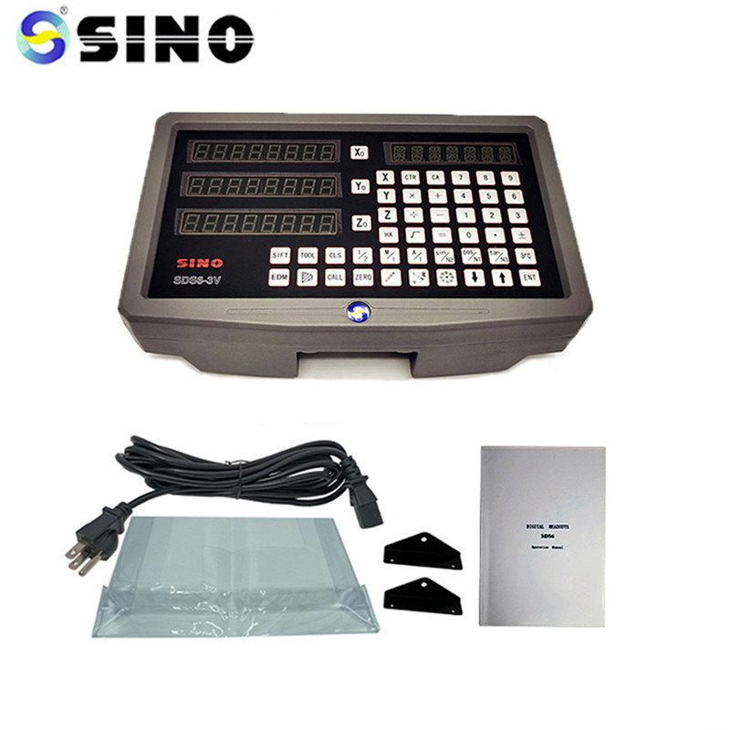 Square Wave 3 Axis Digital Readout SDS6-3V DRO Measuring Glass Linear Scale For EDM