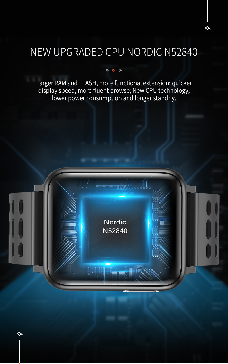 AI HRV ECG Smart Watch Fitness Tracker With Alarm Health