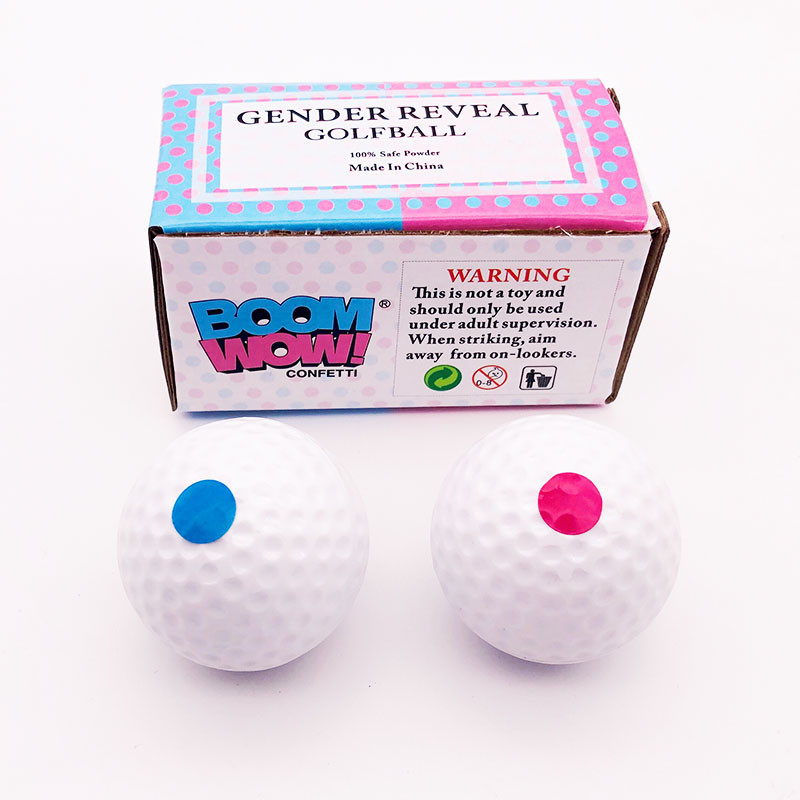 CE Boy Girl Powder 2" Exploding golf Gender Reveal Balls