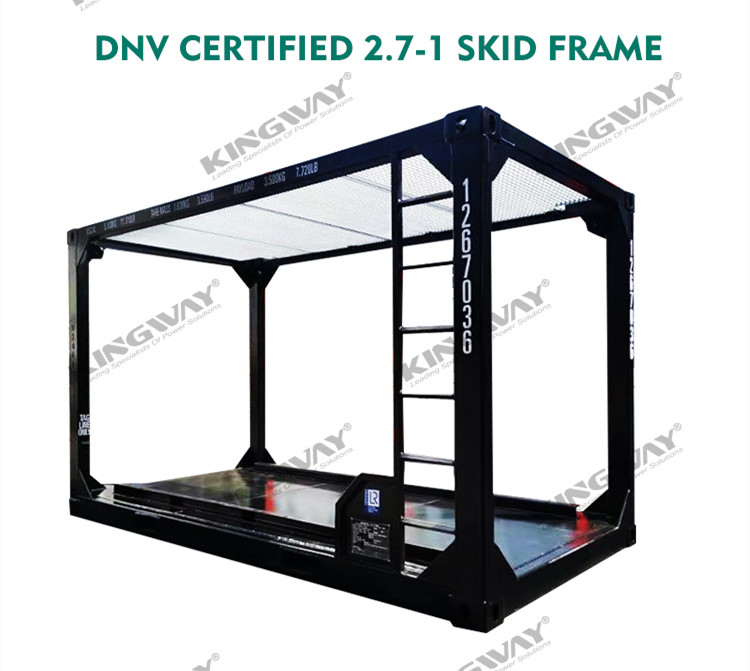 Zone 2 Offshore platform ATEX hazardous area 32kw 1500kva zone1 explosion proof diesel generator set DNVGL 2.7-1lifting frame