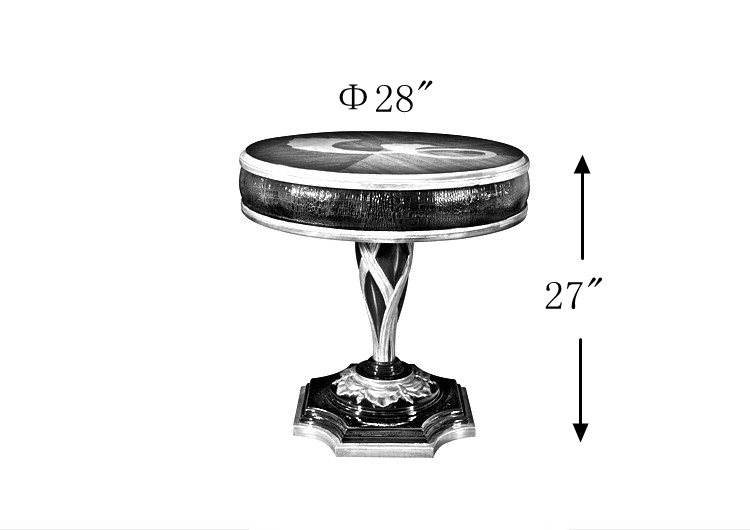 2015 hot sale round low coffee table end table safe TT-023B