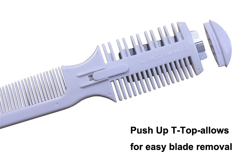 Customized Hair Shaving Blade Stainless Steel Blade Portable Hair Comb For Thin Hair