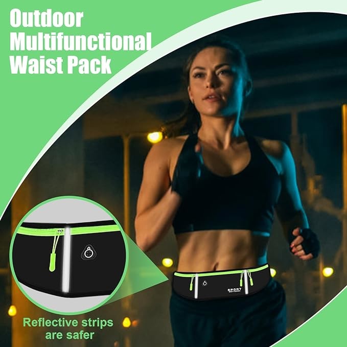 Outdoor Sports Running Jogging Waist Bag Waterproof Phone Waist Belt Pack Fitness Elastic