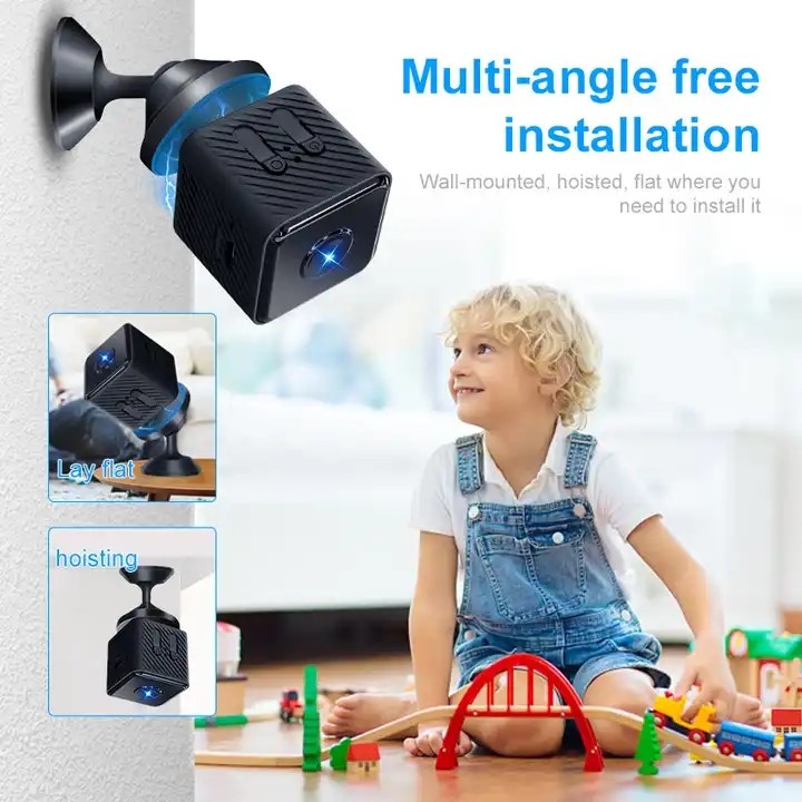 RoHS CMOS Mini Spy Camera Wireless , Moistureproof Mini Cube Spy Camera