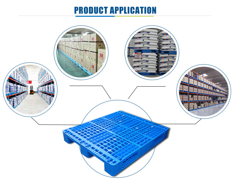 HDPE material three runners rack and transport plastic pallet