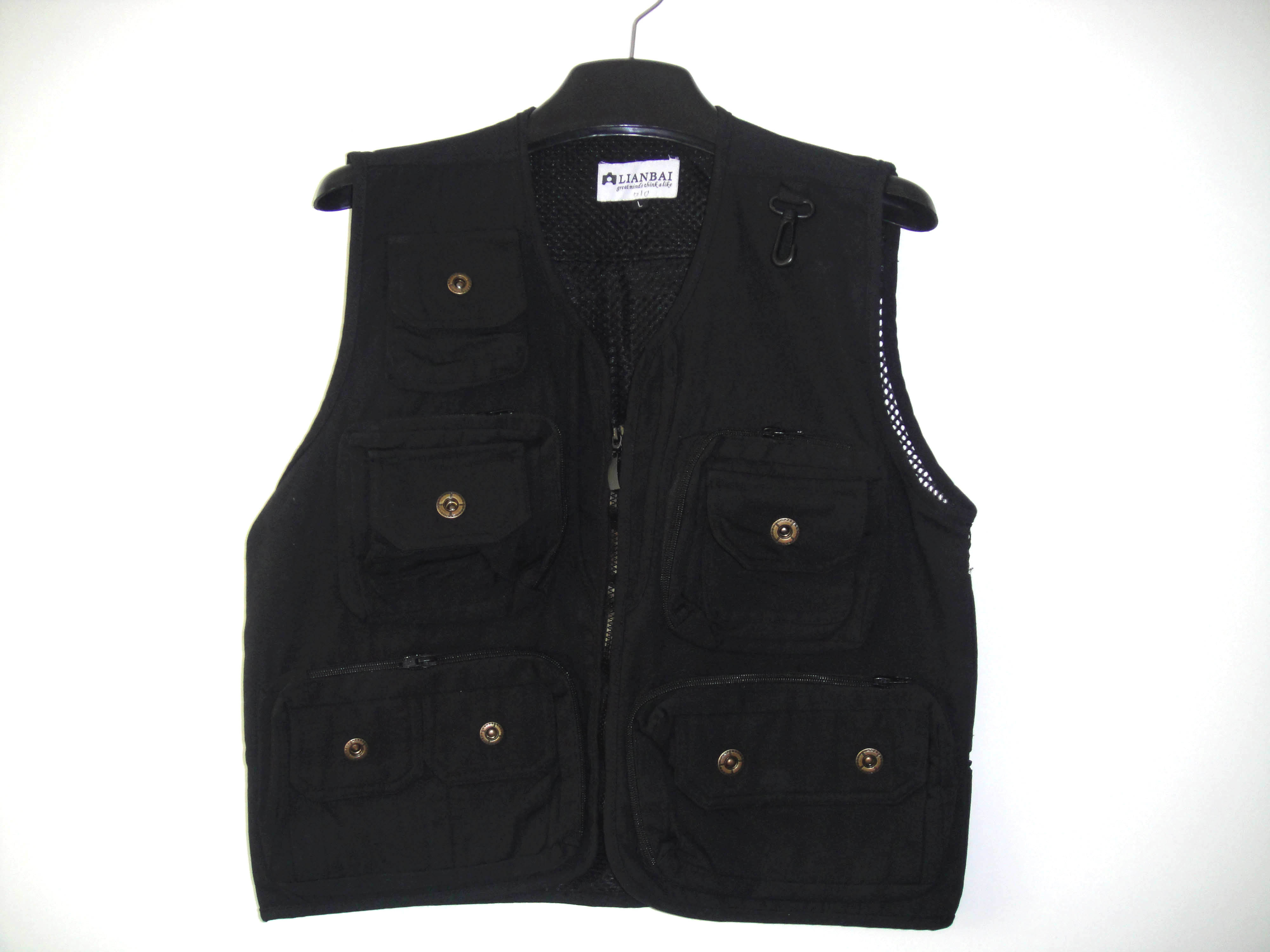 vest, photography vest, mens vest in T/C 65/35 fabric, fishing vest, casual vest